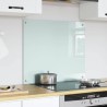 Crédence de cuisine Blanc 70 x 60 cm verre trempé 512894512894