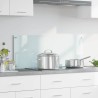 Crédence de cuisine Blanc 100 x 40 cm verre trempé 512896512896