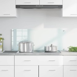 Crédence de cuisine Blanc 100 x 40 cm verre trempé 512896512896