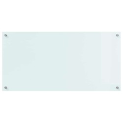 Crédence de cuisine Blanc 100 x 50 cm verre trempé 512897512897