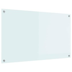 Crédence de cuisine Blanc 100 x 60 cm verre trempé 512898512898