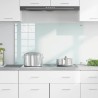 Crédence de cuisine Blanc 100 x 60 cm verre trempé 512898512898