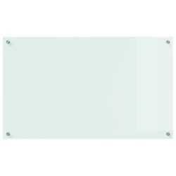 Crédence de cuisine Blanc 100 x 60 cm verre trempé 512898512898