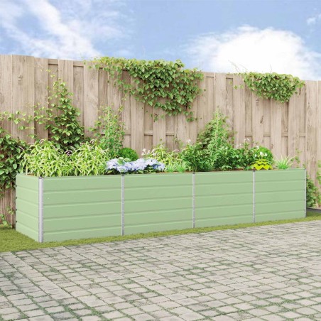 Jardinière Vert pastel 385 x 100 x 75 cm Acier galvanisé 512900512900