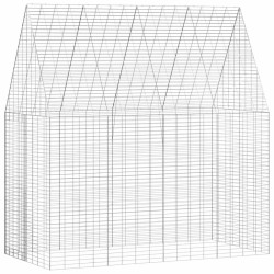Cage pour lapins Argenté 200 x 100 x 210 cm Acier galvanisé 512902512902