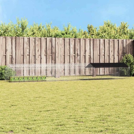 Cage pour lapins Argent 600 x 78 x 78 cm Acier galvanisé 512904512904