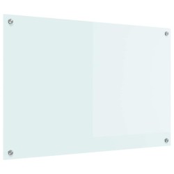 Crédence de cuisine Blanc 90 x 60 cm verre trempé 512905512905