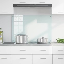 Crédence de cuisine Blanc 90 x 60 cm verre trempé 512905512905