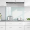 Crédence de cuisine Blanc 90 x 60 cm verre trempé 512905512905