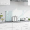 Crédence de cuisine Blanc 90 x 40 cm verre trempé 512906512906