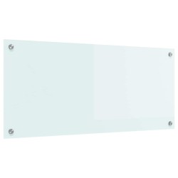 Crédence de cuisine Blanc 90 x 40 cm verre trempé 512906512906