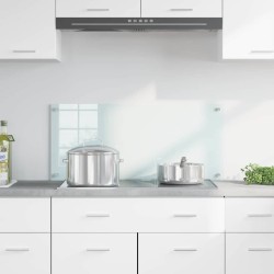 Crédence de cuisine Blanc 90 x 40 cm verre trempé 512906512906