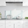 Crédence de cuisine Blanc 90 x 40 cm verre trempé 512906512906