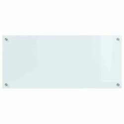 Crédence de cuisine Blanc 90 x 40 cm verre trempé 512906512906
