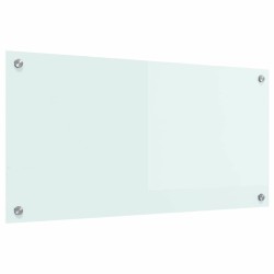 Crédence de cuisine Blanc 80 x 40 cm verre trempé 512908512908