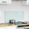 Crédence de cuisine Blanc 80 x 40 cm verre trempé 512908512908