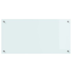 Crédence de cuisine Blanc 80 x 40 cm verre trempé 512908512908