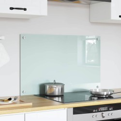 Crédence de cuisine Blanc 80 x 50 cm verre trempé 512909512909