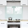 Crédence de cuisine Blanc 80 x 60 cm verre trempé 512913512913