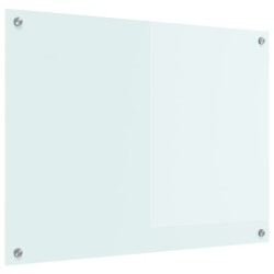 Crédence de cuisine Blanc 80 x 60 cm verre trempé 512913512913