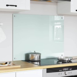 Crédence de cuisine Blanc 80 x 60 cm verre trempé 512913512913