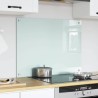 Crédence de cuisine Blanc 80 x 60 cm verre trempé 512913512913