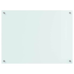 Crédence de cuisine Blanc 80 x 60 cm verre trempé 512913512913