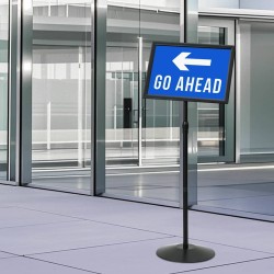 Stand de Poster sur Pied Argenté a3 PVC et Acier 512919512919