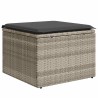 Salon de jardin 6 pcs avec coussins gris clair résine tressée 512939512939