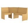 Banc d'angle REINE 151 cm marron miel bois de pin solide 512969512969
