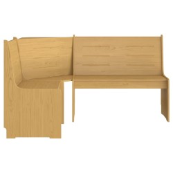 Banc d'angle REINE 151 cm marron miel bois de pin solide 512969512969