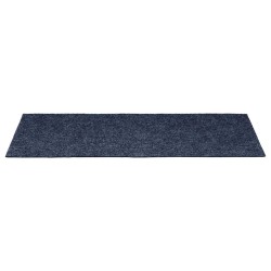 Tapis d'escalier autocollants 15 pièces 60 x 25 cm Gris Bleu Rectangulaire 512983512983