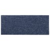 Tapis d'escalier autocollants 15 pièces 60 x 25 cm Gris Bleu Rectangulaire 512983512983