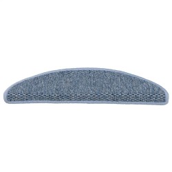 Tapis d'escalier autocollants 15 pcs 56x17x3 cm Bleu 512992512992