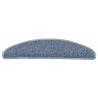 Tapis d'escalier autocollants 15 pcs 56x17x3 cm Bleu 512992512992