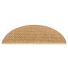 Tapis d'escalier autocollants aspect sisal 15 pcs 56x17x3 cm 512993512993