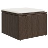 Salon de jardin avec coussins 6 pcs marron résine tressée 513009513009