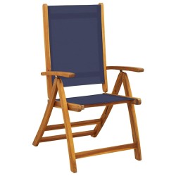 Chaises pliables de jardin lot de 6 bois d'acacia et textilène 513057513057