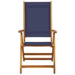 Chaises pliables de jardin lot de 6 bois d'acacia et textilène 513057513057