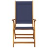 Chaises pliables de jardin lot de 6 bois d'acacia et textilène 513057513057
