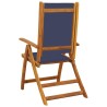 Chaises pliables de jardin lot de 6 bois d'acacia et textilène 513057513057