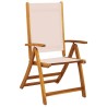 Ensemble à manger de jardin 5pcs bois d'acacia solide textilène 513058513058