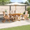 Ensemble à manger de jardin 5pcs bois d'acacia solide textilène 513064513064