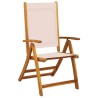 Ensemble à manger de jardin 5pcs bois d'acacia solide textilène 513064513064