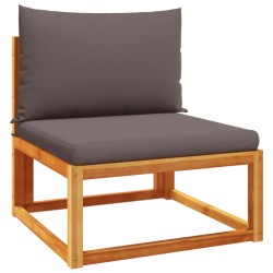 Ensemble de canapés de jardin 5 pièces avec coussins en bois d'acacia et rotin 513070513070