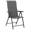 Chaises pliables de jardin lot de 8 gris résine tressée 513095513095