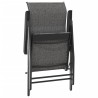 Chaises pliables de jardin lot de 8 gris résine tressée 513095513095