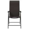 Chaises pliables de jardin lot de 8 café noir résine tressée 513096513096