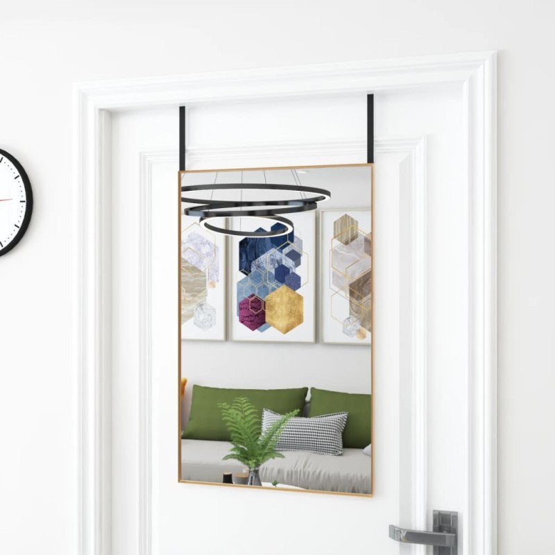 Miroir de porte Doré 50x80 cm Verre et aluminium 513157513157