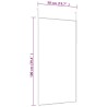Miroir de porte Noir 50x100 cm Verre et aluminium 513171513171